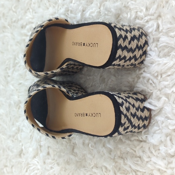 Lucky Brand Platform Woven Slide - Picture 3 of 10